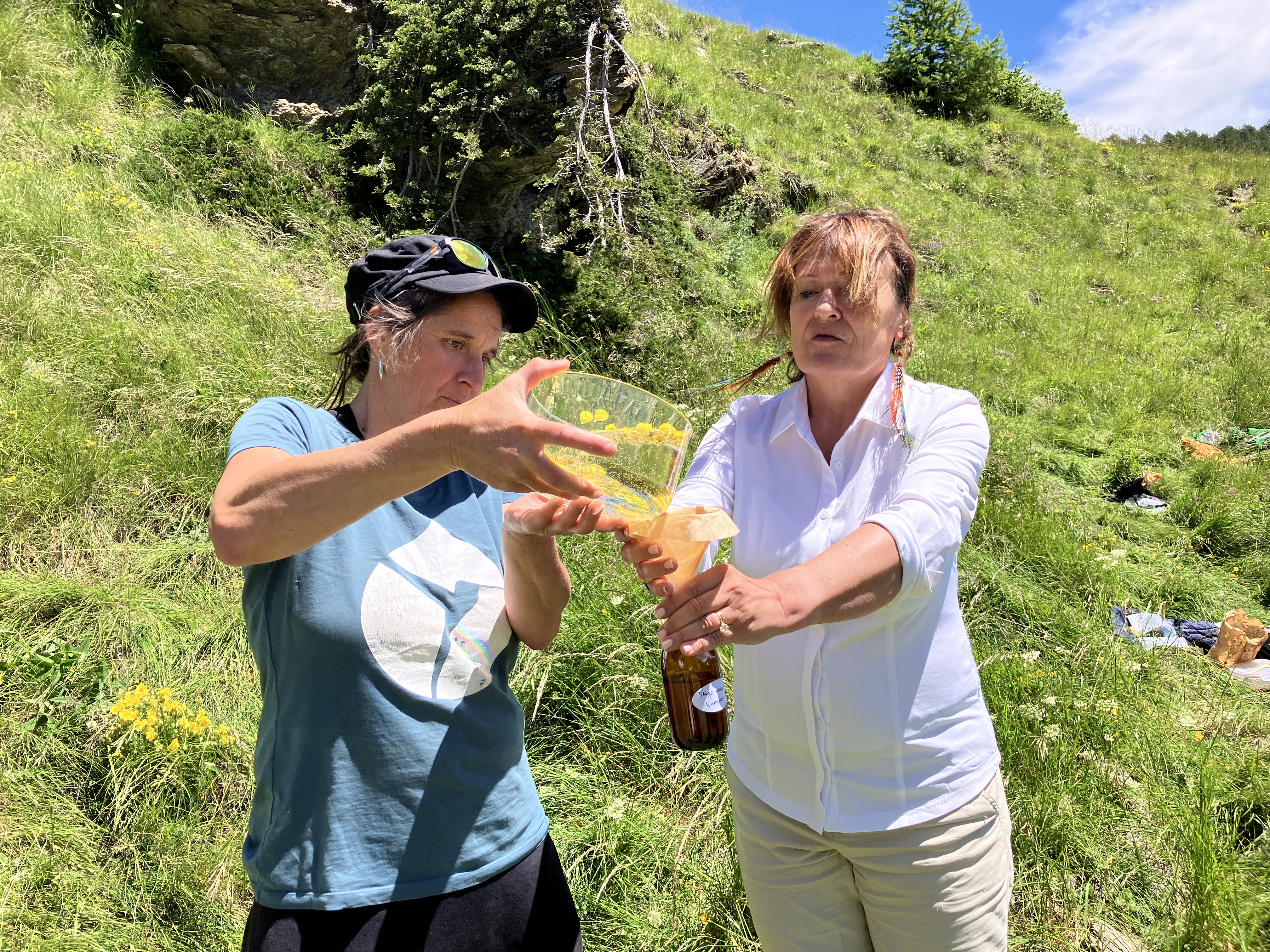 Pauline Roux et Pascale Millier - Stage terrain Abriès en Queyras - 02/07/24
